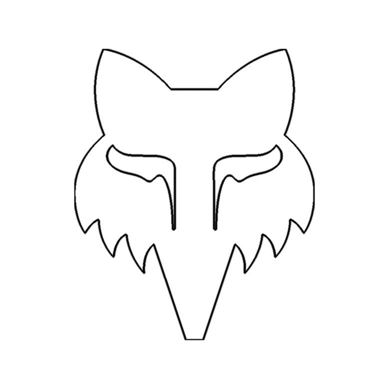 FOX HEAD 2.5" - DIE CUT VINYL NALEPKA